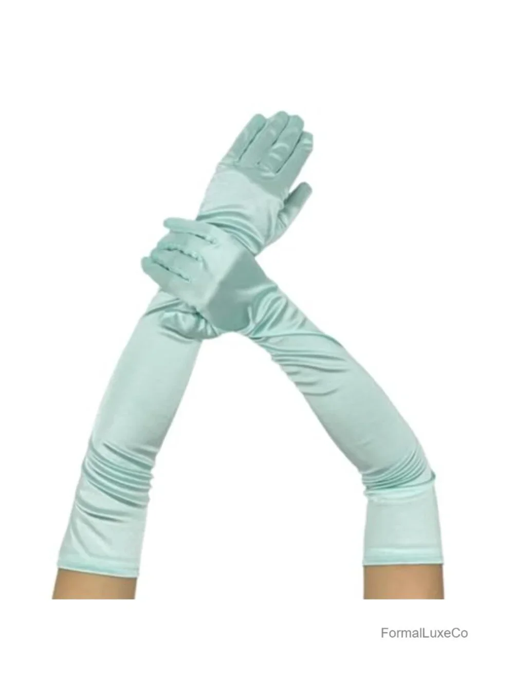 Stretchy Satin Opera Gloves Elbow Length 1920s Flapper Costume Wedding